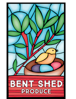 Bent Shed Produce full colour logo