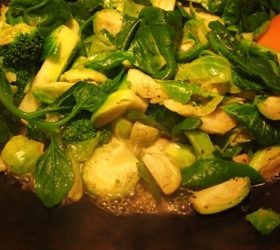 Warrigal greens side-dish