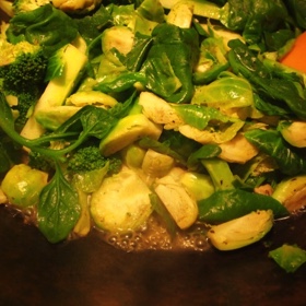 Warrigal greens side-dish
